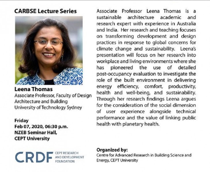 “Towards a Green and Healthy Built Environment – An Australian Perspective”  by Leena Thomas