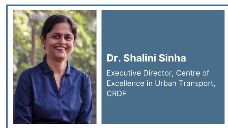 Dr. Shalini Sinha joined panel discussion on sustainable and green mobility at the 14th Urban Mobility Conference