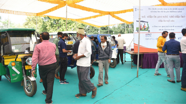 CoE-UT conducts electric auto workshop in Mehsana as part of UK-PACT project