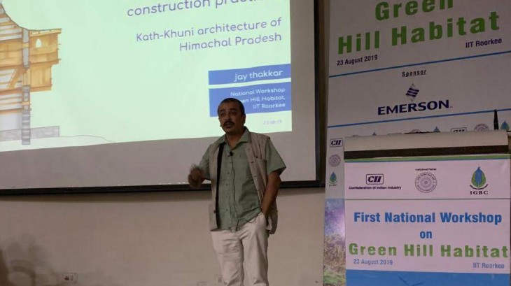 Jay Thakkar speaks at First National Workshop on Green Hill Habitat at IIT Roorkee