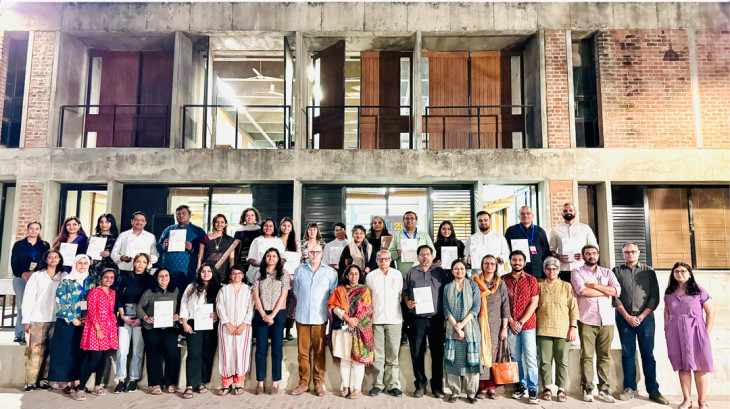 Hands-on Technical Sessions and Book Display:  In-Person Training on ‘Modern Architecture Conservation in India’ 2025 