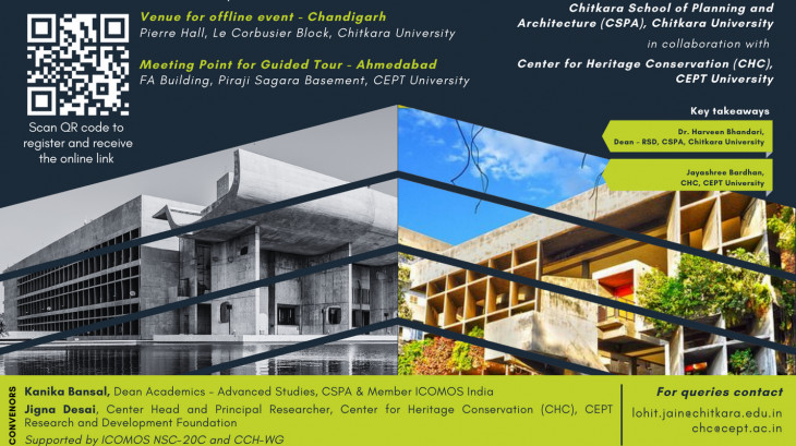 Rediscovering Modern Heritage through Climate Resilience and Sustainability: Case of Chandigarh and Ahmedabad