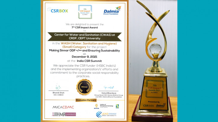 CWAS and HSBC win award at 7th CSR Impact Awards