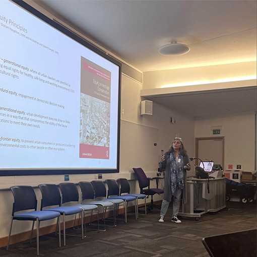 Professor Jigna Desai presented on Engaging with Cultural Heritage for a sustainable future at the 1st International ARU Sustainable Futures Conference 