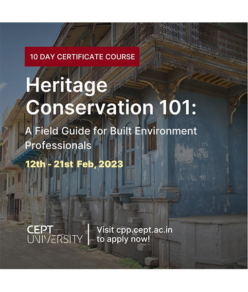 Certificate Course on Heritage Conservation 101