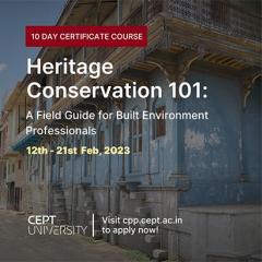 Certificate Course on Heritage Conservation 101