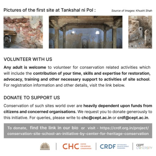 CEPT Conservation Site School: An initiative by Center for Heritage Conservation