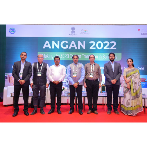 Prof. Rajan Rawal and Dr. Yash Shukla of CARBSE, CRDF joined panel discussion at 2nd International Conference and Exhibition on Building Energy Efficiency — ANGAN 2022 by BEE, Ministry of Power, GoI