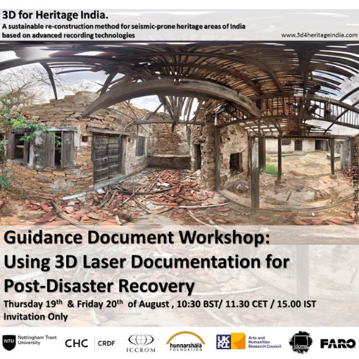 Guidance workshop on Post-disaster recovery using 3D laser documentation methods organised by CHC 