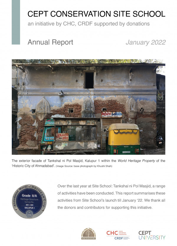 Annual Report - CEPT Conservation Site School - Tankshal Ni Pol Masjid 